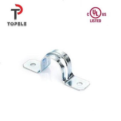 UL Standartı 1/2&quot; - 4&quot; EMT Kanalı için Ön Galvanize İki Delikli Kemer