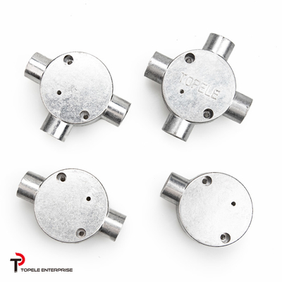 TOPELE 25MM Sıcak Daldırılmış Galvaniz Alüminyum Junction Kutusu / BS4568 Standartları ile Metal Kanal Kutusu/