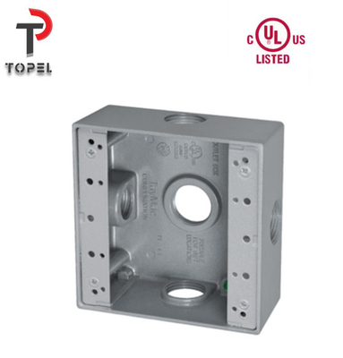 2 Gang Outlet Hava Duruma Karşı Elektrik Kutuları Alüminyum UL Listed
